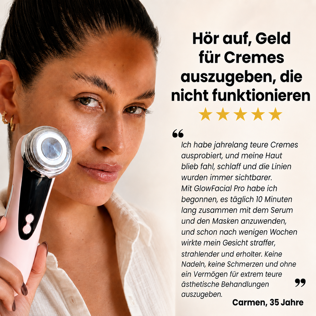 GlowFacial Pro Anti-Falten-Massagegerät
