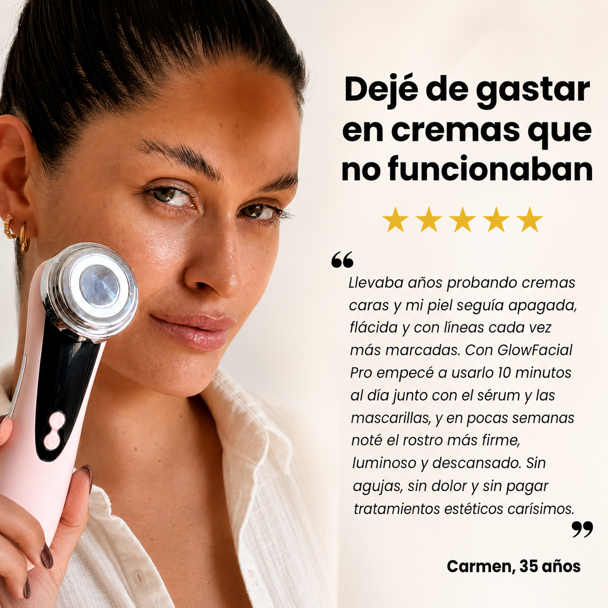 Masajeador Antiarrugas GlowFacial Pro